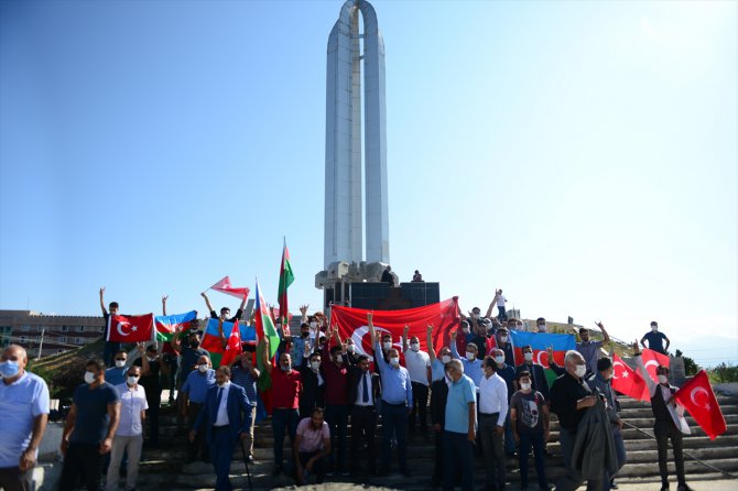 Iğdır'da, Ermenistan'ın Azerbaycan'a yönelik saldırıları kınandı