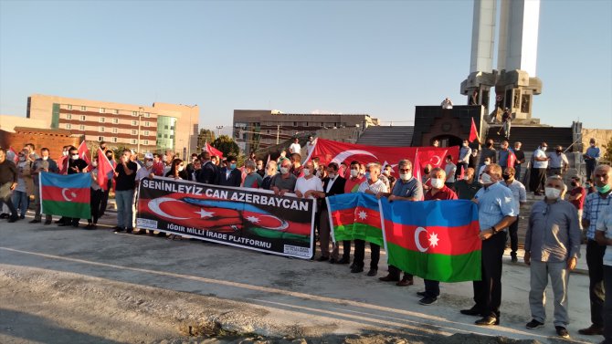 Iğdır'daki sivil toplum kuruluşları Ermenistan'ın saldırılarına tepki gösterdi