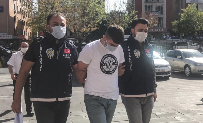İstanbul'daki gasp ve darp şüphelilerinden biri adliyeye sevk edildi