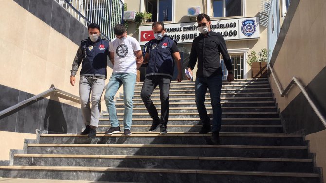 İstanbul'daki gasp ve darp şüphelilerinden biri adliyeye sevk edildi