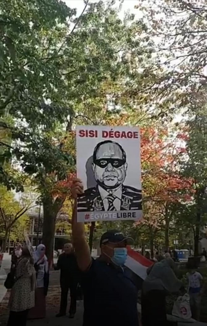 Kanada’da Mısır’daki Sisi karşıtı eylemlere destek gösterileri yapıldı