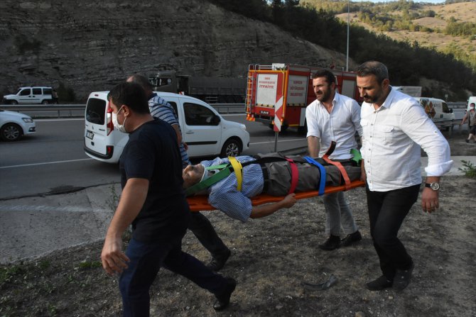 Samsun'da uçuruma devrilen araçtaki iki kardeş yaralandı