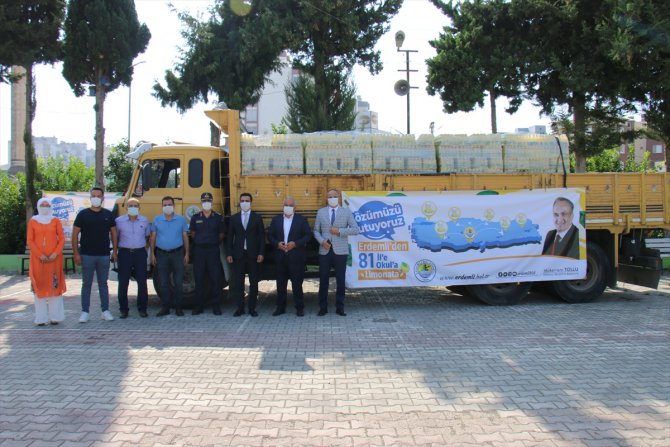 Erdemli Belediyesi, 81 ildeki 81 okula limonata gönderdi