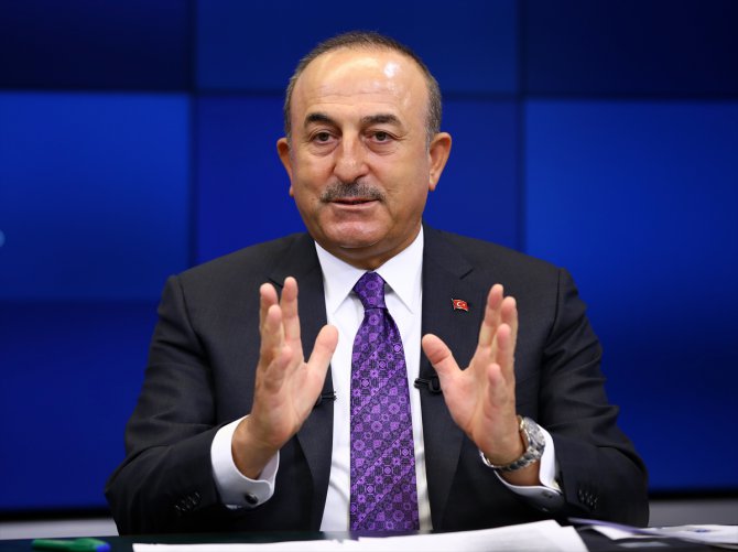 Dışişleri Bakanı Çavuşoğlu AA Editör Masası'na konuk oldu: (1)