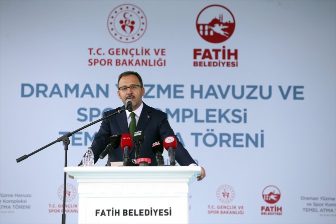 Bakan Kasapoğlu, İstanbul'da temel atma törenine katıldı