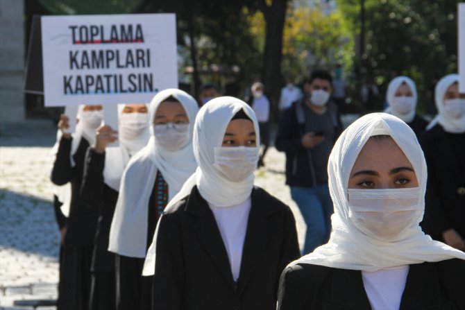 İstanbul'da Doğu Türkistanlılardan Çin işgaline tepki