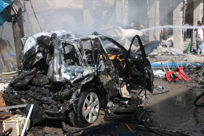 GÜNCELLEME - Suriye'nin kuzeyindeki Bab ilçesinde bombalı terör saldırısı