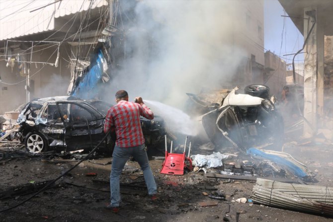 GÜNCELLEME - Suriye'nin kuzeyindeki Bab ilçesinde bombalı terör saldırısı