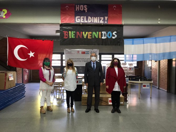 TİKA'dan Arjantin'deki Türkiye Cumhuriyeti Okuluna malzeme yardımı
