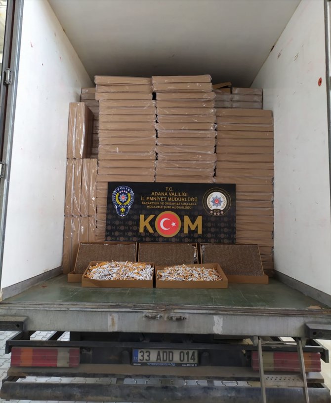 Adana'da gümrük kaçağı ürünler ele geçirilen kamyonun sürücüsü tutuklandı