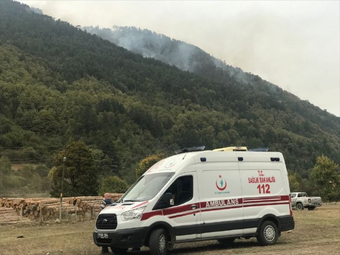 GÜNCELLEME - Karabük'te ormanlık alanda yeniden yangın çıktı