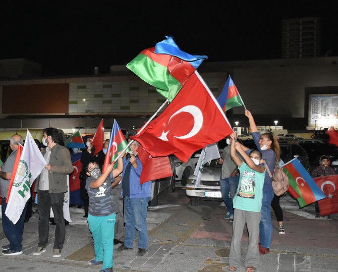 Malatya'da Azerbaycan'a destek konvoyu düzenlendi