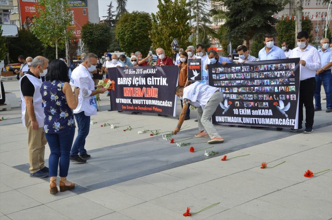 Ankara Garı önündeki terör saldırısında ölenler Çorum'da anıldı