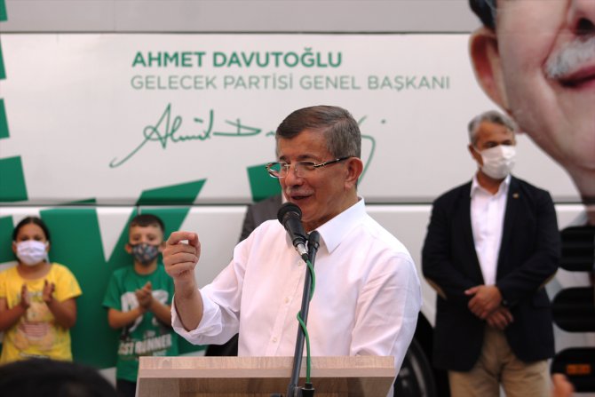 Gelecek Partisi Genel Başkanı Davutoğlu partisinin Osmaniye kongresine katıldı