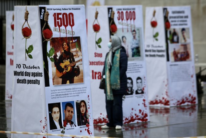 İran'daki idamlar, Londra'da protesto edildi