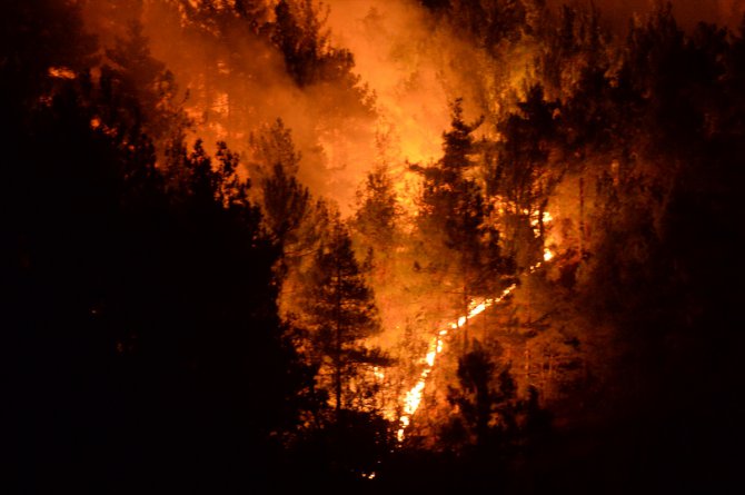 GÜNCELLEME - Kahramanmaraş'taki orman yangını sürüyor