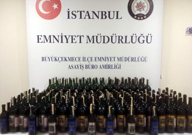 İstanbul'da sahte içki operasyonunda 3 şüpheli gözaltına alındı