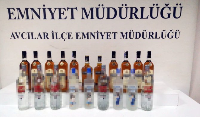 İstanbul'da sahte içki operasyonunda 3 şüpheli gözaltına alındı
