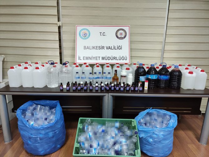 GÜNCELLEME - Balıkesir'de sahte içki operasyonunda yakalanan 12 zanlıdan 4'ü tutuklandı