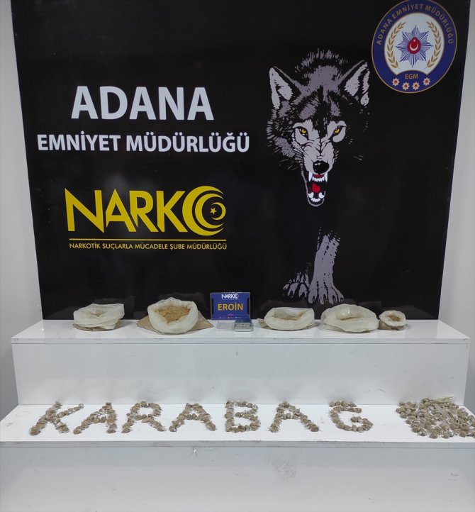 Adana'da evin mutfağından 2 kilo 75 gram eroin çıktı