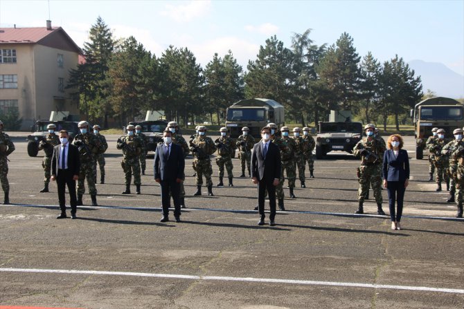 Kuzey Makedonya'dan NATO'nun Kosova Barış Gücü'ne ilk askeri birlik gönderildi