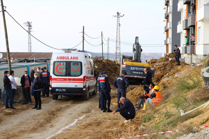 Tekirdağ'da cezaevi inşaatında toprak altında kalan işçi hayatını kaybetti
