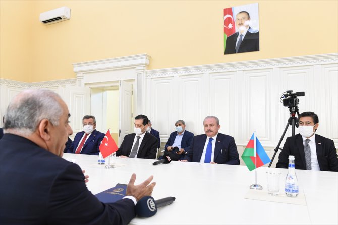 TBMM Başkanı Şentop, Azerbaycan Başbakanı Asadov'la görüştü