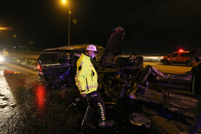 Anadolu Otoyolu'nda trafik kazası: 1 yaralı