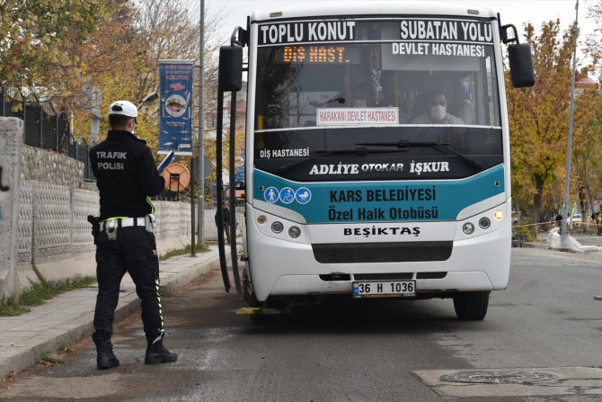 Doğu Anadolu'daki 4 ilde Kovid-19 önlemleri kapsamında toplu taşıma araçları denetlendi