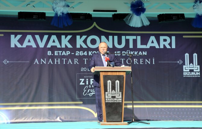 Erzurum'da kentsel dönüşümle yapılan 279 konut ve dükkan hak sahiplerine verildi