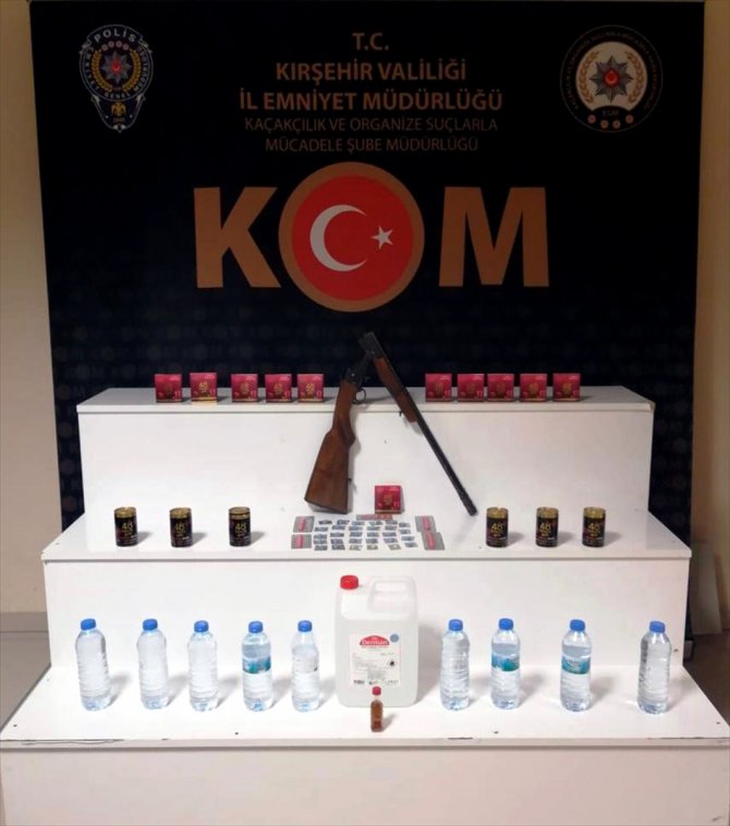 Kırşehir'de sahte içki operasyonunda 7 kişi yakalandı