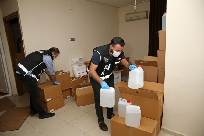 Adana'da 1305 litre sahte etil alkol ele geçirildi