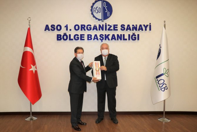 Belarus'un Ankara Büyükelçisi Viktor Rybak ASO 1. OSB'yi ziyaret etti
