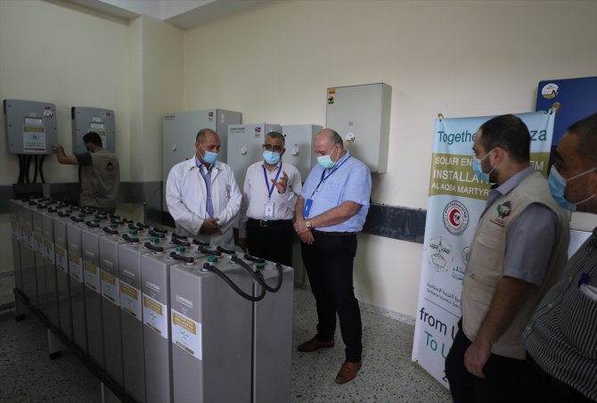 Gazze Destek Derneği'nden Gazze'de bir hastaneye güneş enerjisi sistemi