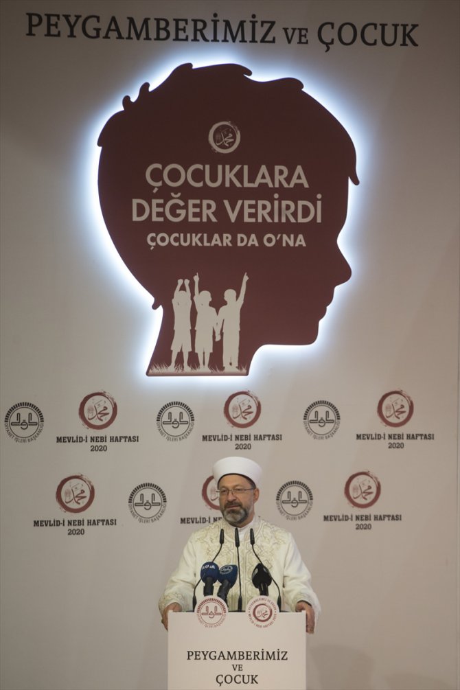 Diyanet İşleri Başkanı Erbaş "2020 Yılı Mevlid-i Nebi Haftası" etkinlikleri tanıtım toplantısında konuştu: