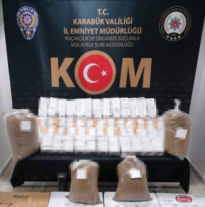 Karabük'te sahte içki ve kaçak tütün operasyonu: 4 gözaltı