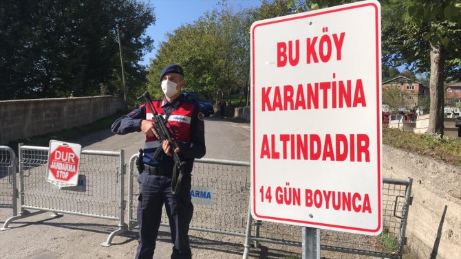 Zonguldak'ta bir köy Kovid-19 tedbirleri kapsamında karantinaya alındı