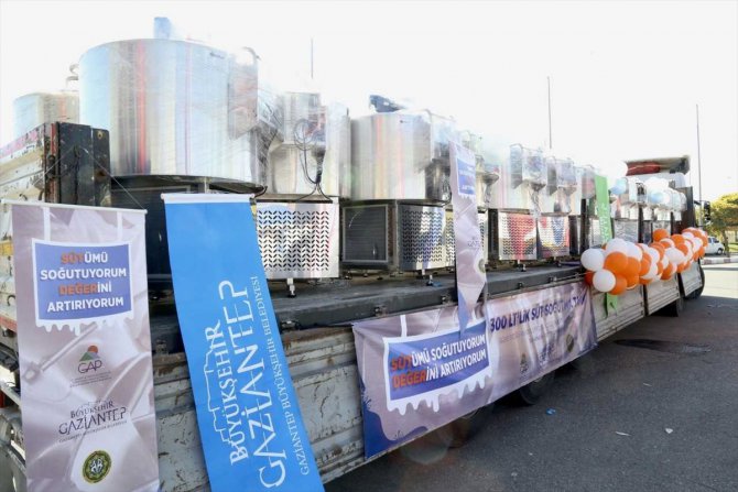 Gaziantep'te üreticilere 30 süt soğutma tankı dağıtıldı