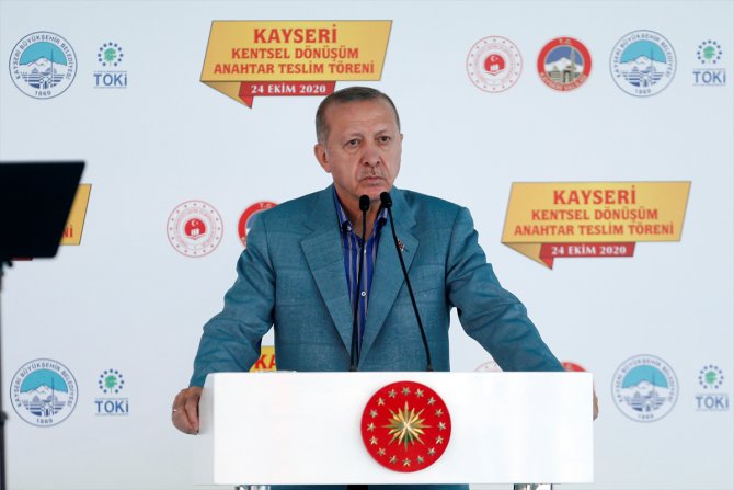 Cumhurbaşkanı Erdoğan, Kayseri Kentsel Dönüşüm Anahtar Teslim Töreni'nde konuştu:
