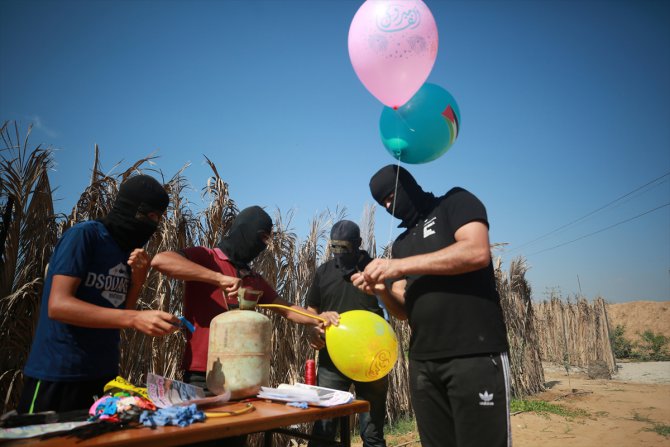 Gazze'de, açlık grevindeki Filistinli tutuklu Ahres için eylem düzenlendi