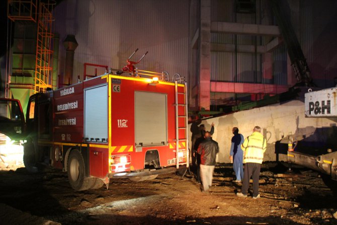 Düzce'de çimento fabrikasında çıkan yangın kontrol altına alındı