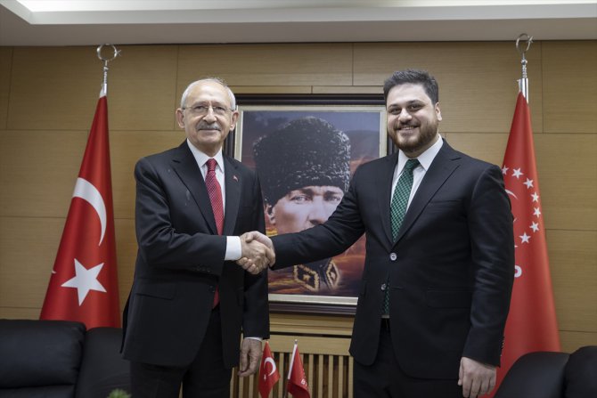 CHP Genel Başkanı Kılıçdaroğlu, BTP Genel Başkanı Baş'ı ziyaret etti