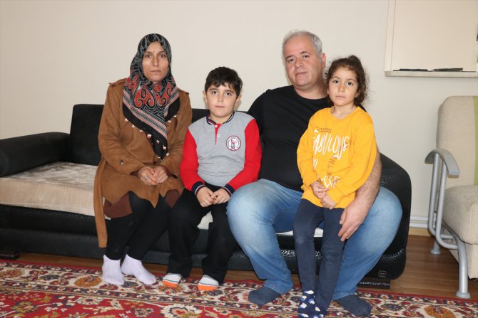 Edirne'de site sakinleri depremzede aileye sıcak yuva açtı