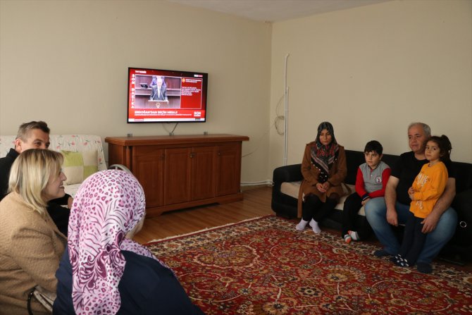 Edirne'de site sakinleri depremzede aileye sıcak yuva açtı