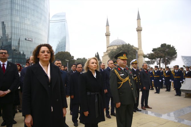 Azerbaycan'da Çanakkale Deniz Zaferi'nin 108. yıl dönümü dolayısıyla tören düzenlendi