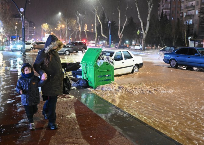 Kahramanmaraş'ta yağış etkili oldu