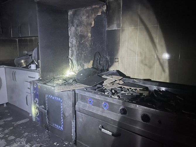 Ağrı'da kadın sığınma evinin mutfağında çıkan yangın söndürüldü