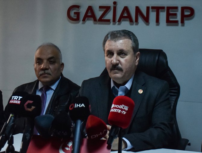 BBP Genel Başkanı Destici, Gaziantep'te İl Başkanlığı ziyaretinde konuştu: