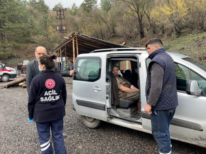 GÜNCELLEME - Bolu'da maden ocağında meydana gelen göçükte 7 işçi hafif yaralandı
