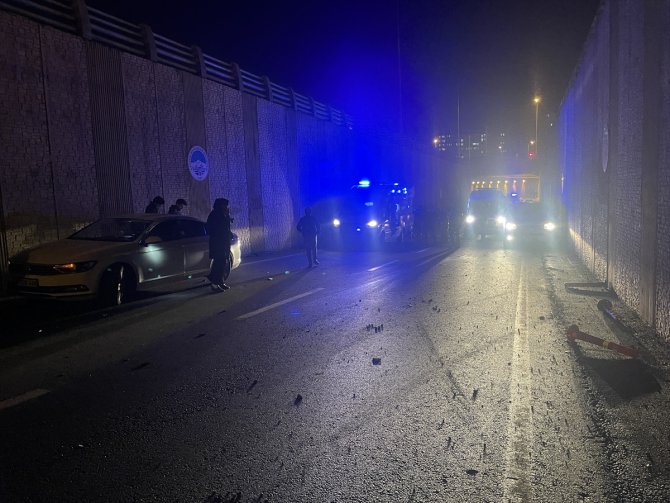 Kayseri'de 6 aracın karıştığı kazada 2 kişi yaralandı